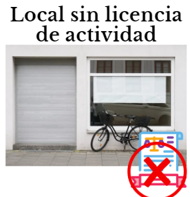 local sin licencia de actividad