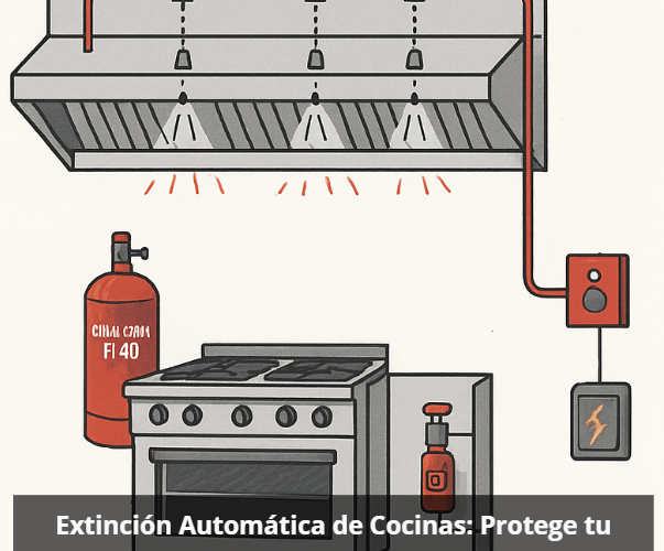 Sistemas de extincion automáticos para campanas industriales y protege tu negocio con soluciones certificadas